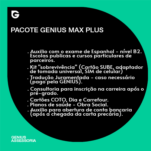 PACOTE GENIUS MAX PLUS R$ 3.900